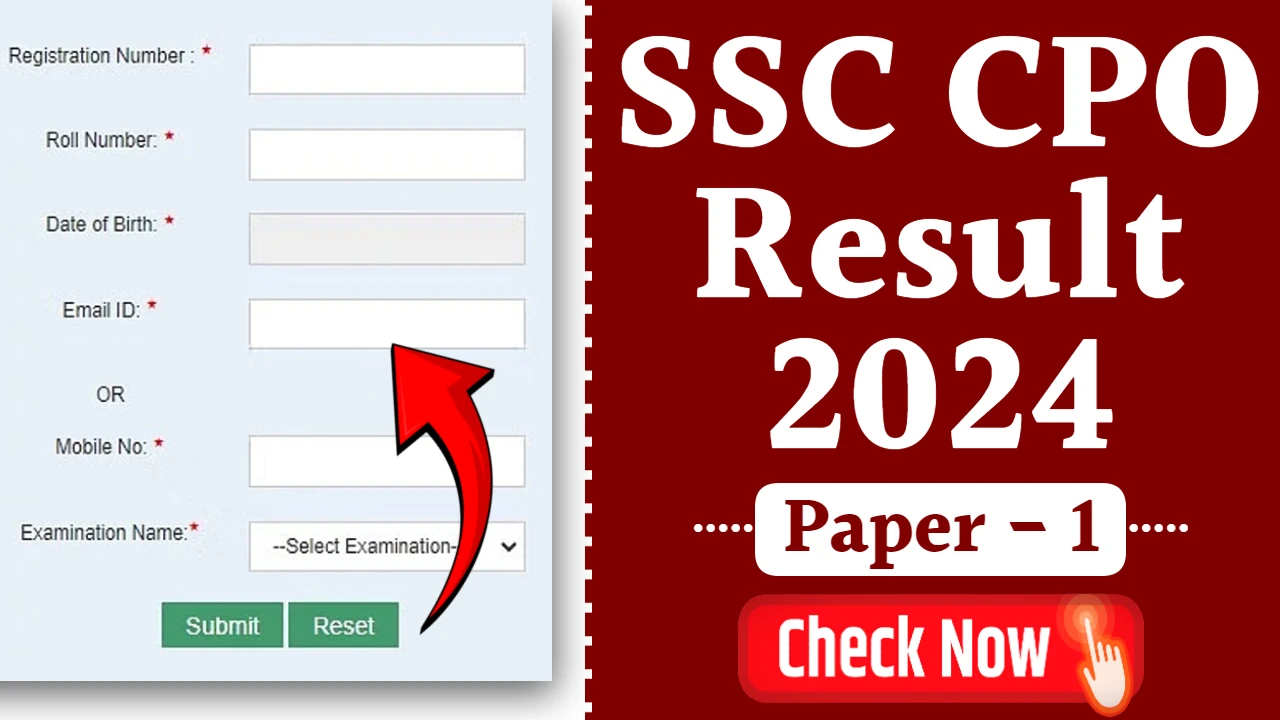 SSC CPO Result 2024